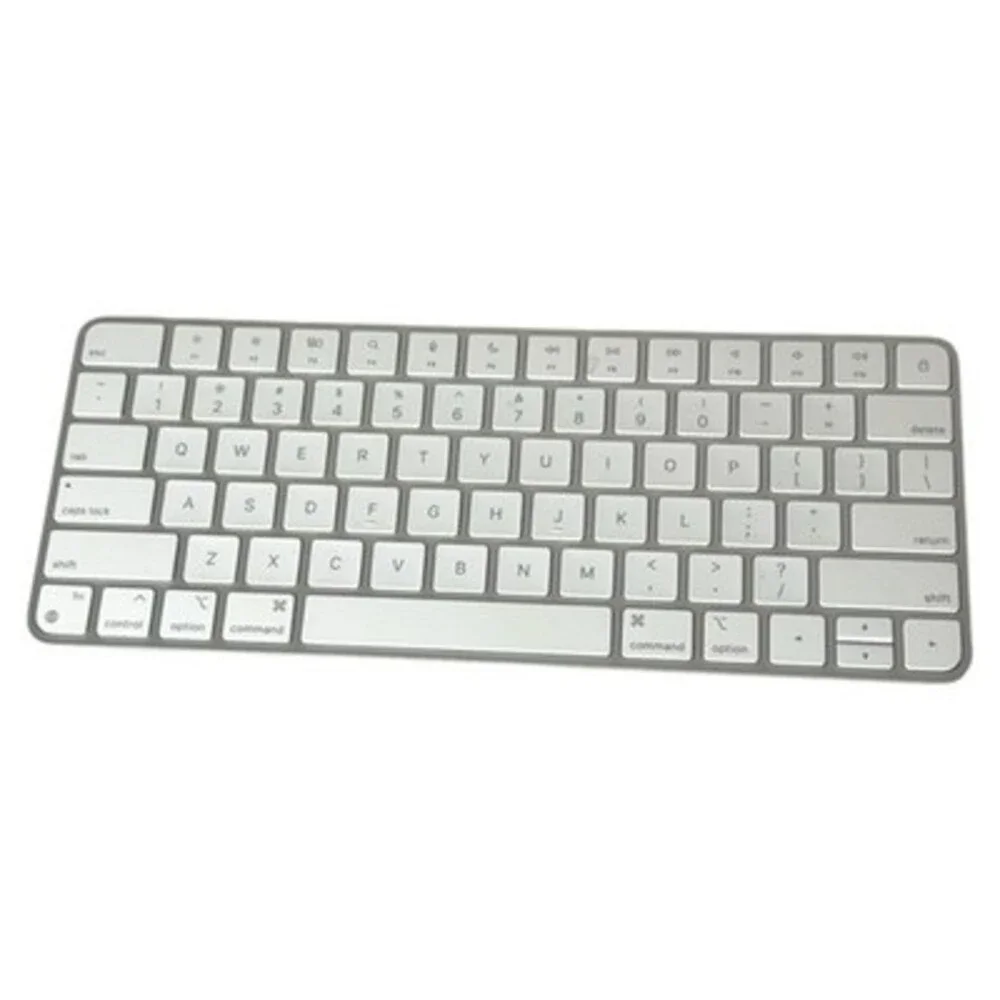 Apple Magic Keyboard A2450 Wireless Bluetooth Rechargeable Silver White Tested